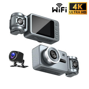 מצלמת <span class=keywords><strong>DVR</strong></span> לרכב 4K מיני עם עדשה כפולה, מסך, Wifi ו-GPS, זווית צילום 170 מעלות - Product Image 2