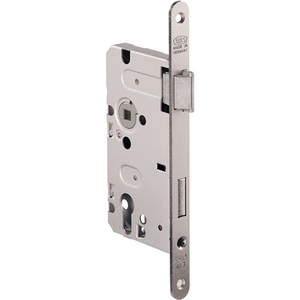 Serrure à mortaiser pour portes intérieures 415 PZW 20/55/72/8mm DIN Droite Argentée Arrondie Classe 2 en Zinc Moulé sous Pression pour Casiers de Rangement BKS - Product Image 1