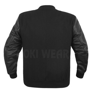 Chaqueta Universitaria Personalizada de Estilo Único, Chaqueta Universitaria de Color Sólido en Existencia - Product Image 3