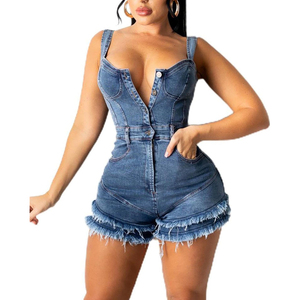 ชุดสูทผ้ายีนส์แฟชั่นสำหรับผู้หญิงชุดสูทผ้ายีนส์สีเข้มฟอกและเข้ารูปสีครามสำหรับผู้หญิง2026 - Product Image 1