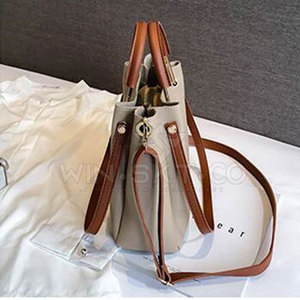 Sac en cuir véritable pour femme, léger, durable, à trois sangles, fermeture éclair, imperméable, portable - Meilleure vente, qualité supérieure, 3L - Product Image 3