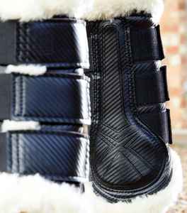 Bottes de protection pour chevaux personnalisées, style brossage, rembourrage absorbant les chocs, soutien des tendons et des jarrets, bottes de brossage - Product Image 3