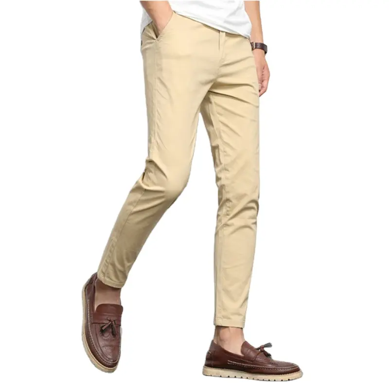 Pantalones de trabajo con múltiples bolsillos para hombre, de algodón, diseño personalizado económico, barato