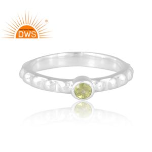 แหวนพลอยเพอริโดธรรมชาติทำจากเงิน925ขายดีล่าสุดเครื่องประดับตามสั่งสำหรับเป็นของขวัญสำหรับผู้หญิง - Product Image 3