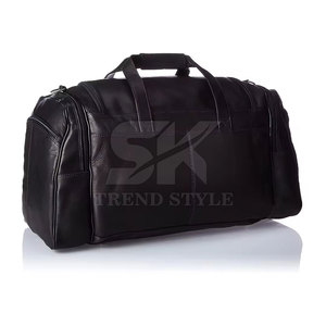 Leather <b>Carry</b>-<b>On</b> Duffle <b>Bag</b> with Adjustable Strap for Comfort and Style Functional Leather Travel Duffle <b>Bag</b> - Product Image 2
