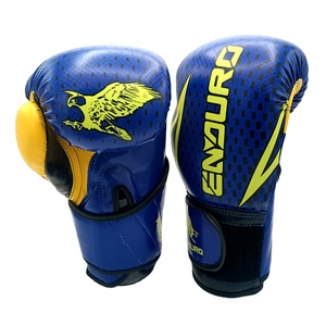Custom Design Logo Men PU Waterproof Boxing Gloves Non-Slip Adjustable Wrist Strap Full Finger Training Use Comfortable - Product Image 1