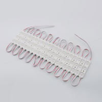 IP65 12V Injection LED Module PVC Matériel 1.5W Utilisation de la publicité avec bleu vert jaune chaud blanc rose Lumière 3LED Puce