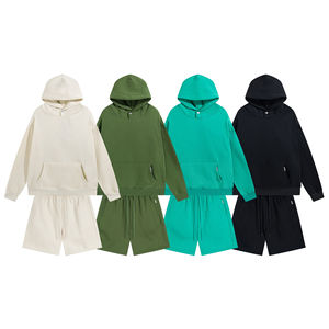 Ensemble sweat à capuche et short de basketball décontracté pour homme, avec broderie frontale, taille élastique épaisse, idéal pour l'automne – Nouvelle collection très prisée - Product Image 6