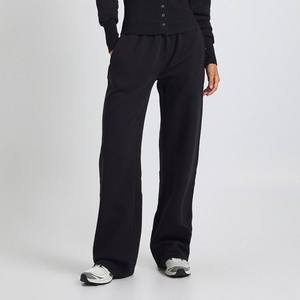 Ensemble coordonné en molleton pour femme à boutons sur le devant, pantalon large et haut court à manches longues, personnalisable avec logo, OEM ODM - Product Image 5