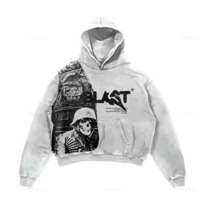 100% coton Premium poids lourd surdimensionné décontracté hommes sweats à capuche brodé bouffée imprimé écologique conception personnalisée en vrac - Product Image 3