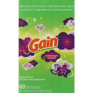 Feuilles adoucissantes Gain Moonlight Breeze pour linge frais, en vrac, pour sèche-linge - Product Image 2