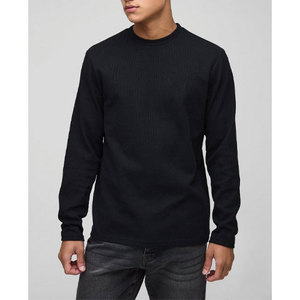 Camiseta de Manga Larga para Hombre, 100% Algodón, Cuello Redondo, Corte Casual, Transpirable, Antiarrugas - Product Image 4