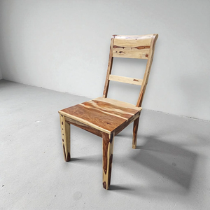 Handcrafted Solid Wood Convertible Dining Chair Back Support Modern Design Comfortable Living Room for Hotel Villa Bedroom - Product Image 1