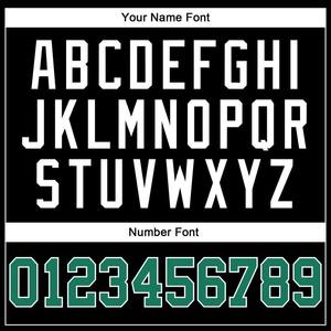 เสื้อเบสบอลพิมพ์ลายแท้สีดำ-เขียวเคลลี่-ขาว แบบสั่งทำพิเศษ ชุดกีฬา โพลีเอสเตอร์ 100% ระบายอากาศได้ดี ไซส์พลัส แห้งเร็ว - Product Image 5