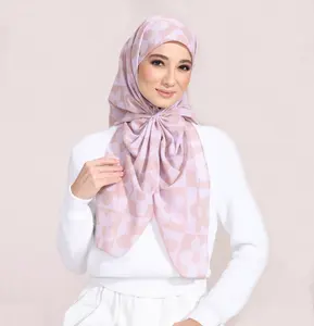 Easy Wear Smooth Hijab Instant Cotton Voile Prayer Scarf Muslim Dress Clothes Niqab Face Cover Scarves Head Scarf for Women