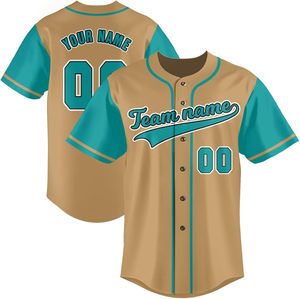 Camiseta de algodón 100% para hombre, camisetas de béisbol de moda con estampado holgado para marcas, ropa de calle con etiqueta personalizada, camisa con botones de malla - Product Image 5