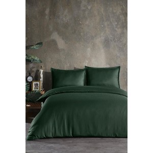 Juego de Funda Nórdica de Algodón Egipcio Varol, Técnica de Tejido Satinado a Rayas, 4 Piezas - Ropa de Cama de Algodón Suave y Brillante para el Hogar - Product Image 3
