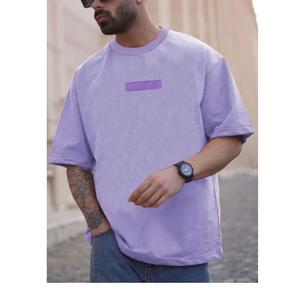 Prix de gros T-shirt gris noir imprimé graphique pour homme de grande taille Fabrication directe en usine Exportation par le fournisseur BD - Product Image 4