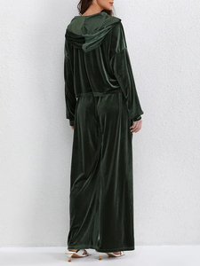 ออกแบบชุดวอร์มกำมะหยี่ผู้หญิงของคุณเอง ชุดเซ็ตสั้น ผลิตตามสั่ง แบรนด์ส่วนตัว หลายสี สำหรับขาย - Product Image 5