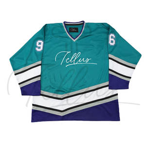 Maillot de hockey sur glace pour hommes, service OEM, nom d'équipe personnalisé, séchage rapide, respirant, 100% polyester, vêtements de sport en gros - Product Image 5