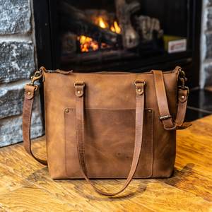 Sac fourre-tout multifonctionnel de luxe en cuir Ladys Sacs à main en cuir véritable Sacs fourre-tout en cuir pour femmes LTB-0002 - Product Image 5