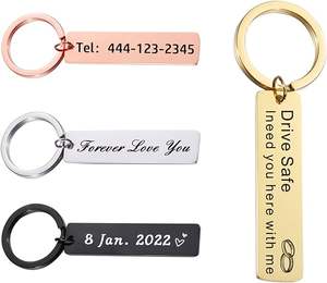 Брелок с гравировкой на заказ, персонализированный логотип автомобиля, имя пары влюбленных, брелок для ключей, фото, брелок для собак - Product Image 2