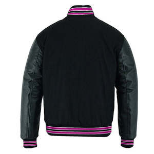 Chaqueta Universitaria Unisex de Lana con Mangas Personalizadas, Bordado de Parches, Chaqueta Deportiva de Invierno Resistente al Viento - Product Image 4