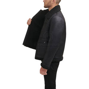 Chaqueta de Cuero para Hombre con Logotipo Personalizado de Alta Calidad a Bajo Precio, Chaqueta de Invierno con Estampado Frontal, Talla Grande, Color Personalizado, Chaqueta de Piel Ecológica - Product Image 5