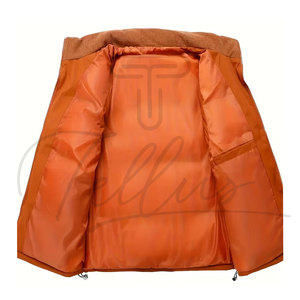 Nouvel Arrivage Gilet matelassé à capuche pour homme, couleur unie, en toile, décontracté, imperméable, pour l'hiver, avec rembourrage en polyester, haute qualité, prix bas - Product Image 4