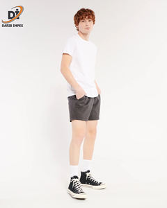 2024 estilo logotipo personalizado letra impresión Jogger al aire libre elástico atar verano poliéster algodón pantalones cortos para hombres pantalones cortos casuales para hombres - Product Image 3