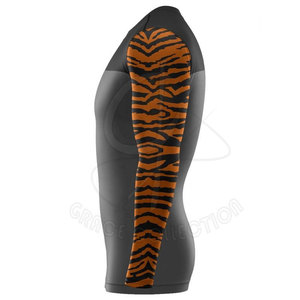 Haute Performance couleur unie dames Rash Guards 100% Polyester femmes Fitness Rash Guard Wit Private Label - Product Image 3