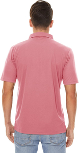 Polo de poliéster de secado rápido, liso, en blanco, logotipo personalizado, ropa informal impresa, camiseta de talla grande para hombre, polos personalizados para hombre - Product Image 4
