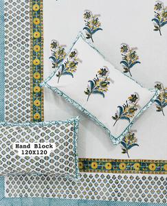 ผ้าห่มผ้าคลุมเตียงผ้าฝ้าย200TC ลายดอกไม้สไตล์อินเดียผ้าปูที่นอนคุณภาพดีตกแต่งบ้านสไตล์โมเดิร์น - Product Image 4