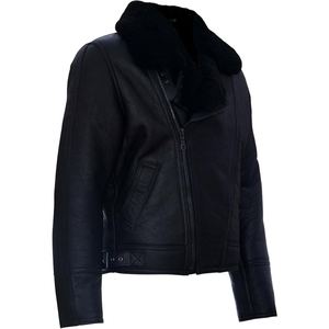 เสื้อแจ็คเก็ตหนังแกะผู้ชายทรงคลาสสิก พร้อมซับในขนแพะแท้เพื่อความอบอุ่นสูงสุด - Product Image 2