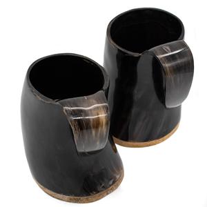 Meilleures ventes Ensemble de tasses en corne de buffle faites à la main de haute qualité Tasses à boire élégantes et polies Corne naturelle écologique de haute qualité - Product Image 6