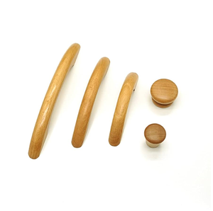 Poignée en bois d'acacia Boutons d'armoire en bois d'excellente qualité Poignée d'armoire en bois de style naturel - Product Image 5