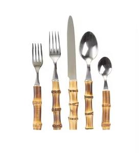 Cuillère en laiton ensemble de couverts de Restaurant cuillères fourchette couteau haute qualité élégant ensemble de couverts en laiton - Product Image 3