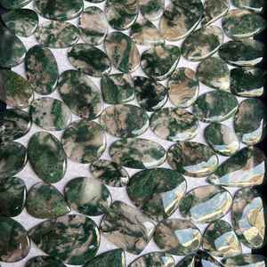 Cabujones de Ágata Musgo Verde Natural al por Mayor, Lote de Piedras Preciosas de Alta Calidad para la Fabricación de Joyas, 5000 Quilates / 1 kg - Product Image 4