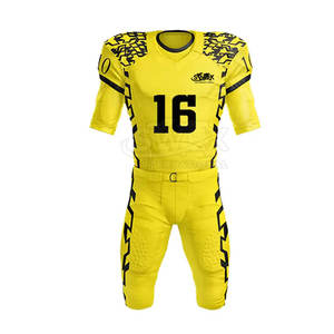 ชุดเสื้อและกางเกงฟุตบอลอเมริกันแบบสั่งทำขายส่งรุ่นล่าสุด ดีไซน์เองได้ แห้งเร็ว - Product Image 1