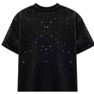 เสื้อยืดผู้ชายคุณภาพสูงผลิตจากปากีสถานออกแบบได้ตามที่ต้องการแห้งเร็วระบายอากาศผ้าแคนวาสสีดำราคาถูก10ชิ้น - Product Image 4