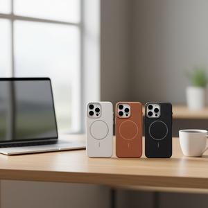 Étui de protection léger en cuir artificiel gaufré magnétique pour A06 4G avec texture litchi - Product Image 3