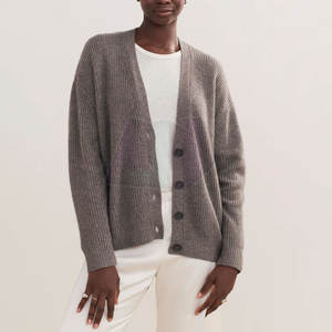 Cárdigan de Lana Sólida para Mujer, Suave y Cómodo, Diseñado para Uso Diario Informal, Estilo de Oficina y Moda de Temporada - Product Image 3