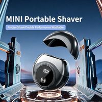 Mini Afeitadora Rotatoria Dual Flotante Magnética con Pantalla LED, Lavable, Recargable por USB, para Viajes, Anti-Pellizcos, Compacta, para Barba