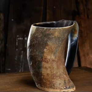 Taza de Cuerno de Búfalo Artesanal, Natural, de Alta Calidad, Personalizable, Ecológica, Decoración para el Hogar, Estilo Animal Tallado, para Uso Diario - Product Image 3