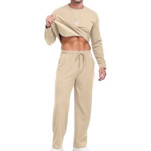 Conjunto Deportivo para Hombre 2024, Estilo Casual, Manga Larga, Cuello Redondo, Sudadera y Pantalones Deportivos - Product Image 3