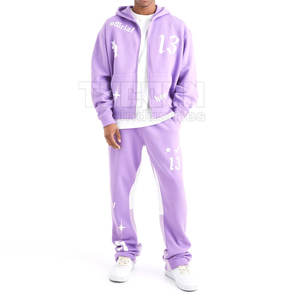 Vente chaude à la mode Slim Fit hommes survêtement vêtements d'entraînement confortable fermeture éclair hommes survêtement - Product Image 1