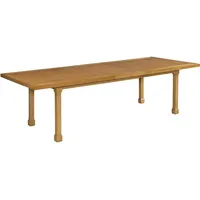 Table à manger rectangulaire extensible, table à dîner en bois extensible pour les réunions de famille