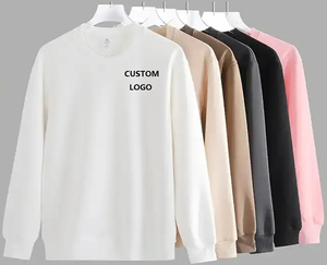 Nouveautés Sweat-shirts décontractés pour hommes de haute qualité en coton oversize à manches longues avec logo personnalisé col rond respirant pour adultes - Product Image 1