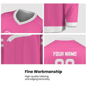 Jersey de hockey para niños Campo de hielo Jersey de hockey Equipo Versátil Ropa de hockey Transpirable OEM Sublimado Jersey y pantalones cortos personalizados - Product Image 6