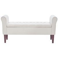 Massivholz Gepolsterte Klappbare Aufbewahrungsbank Ottoman 2-Sitzer Sofa Fußhocker Modernes Wohnzimmer Schlafzimmer Hotel Gästezimmer